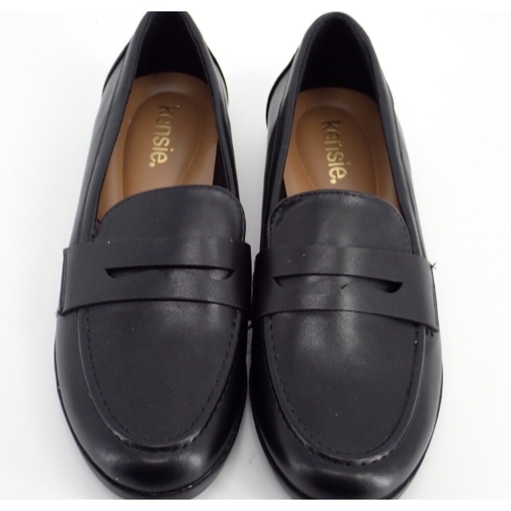 Kinsie Men's Size 8M Black Dress Shoes New Round Toe Slip on 8 Medium